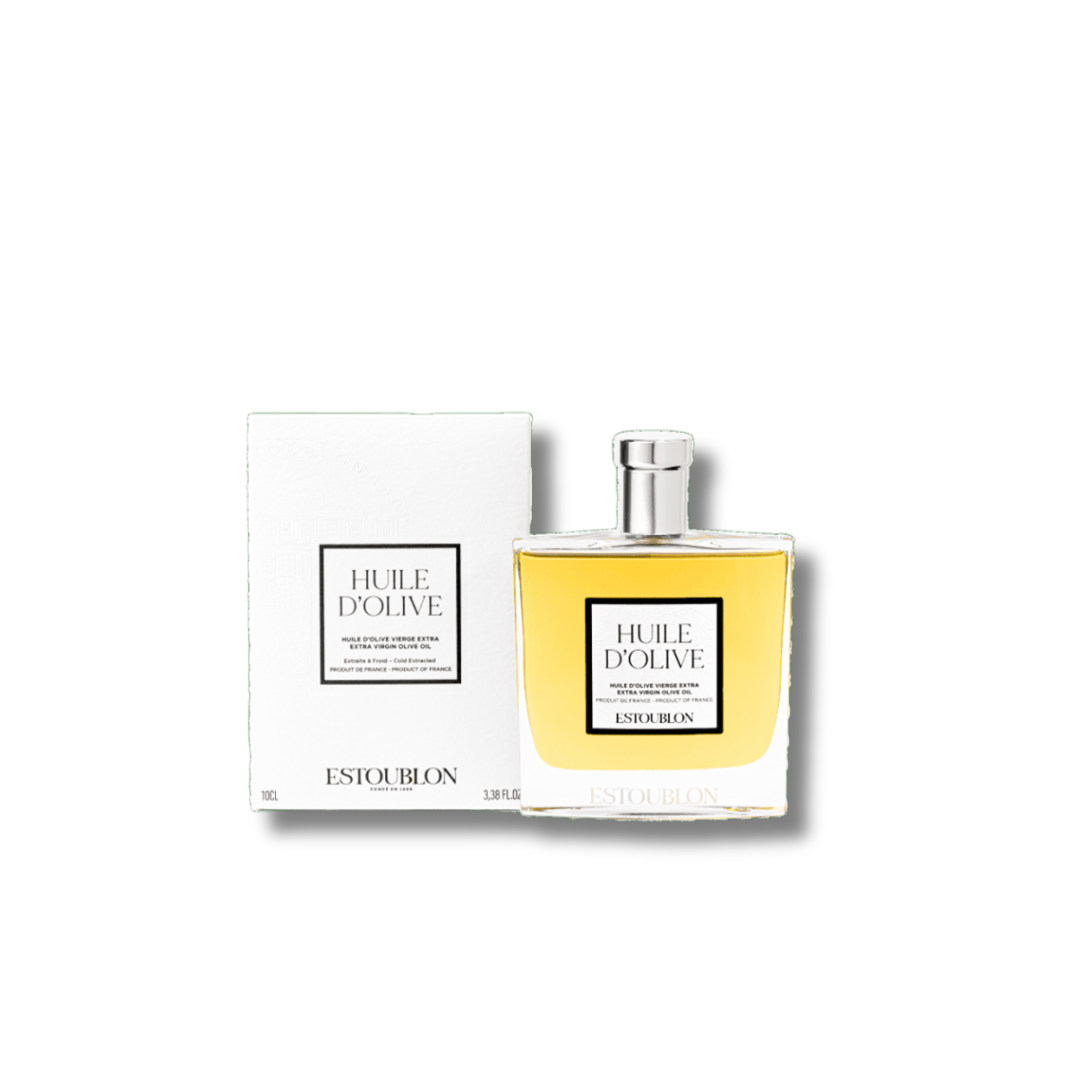 Flacon spray d’huile d’olive Couture sur fond clair