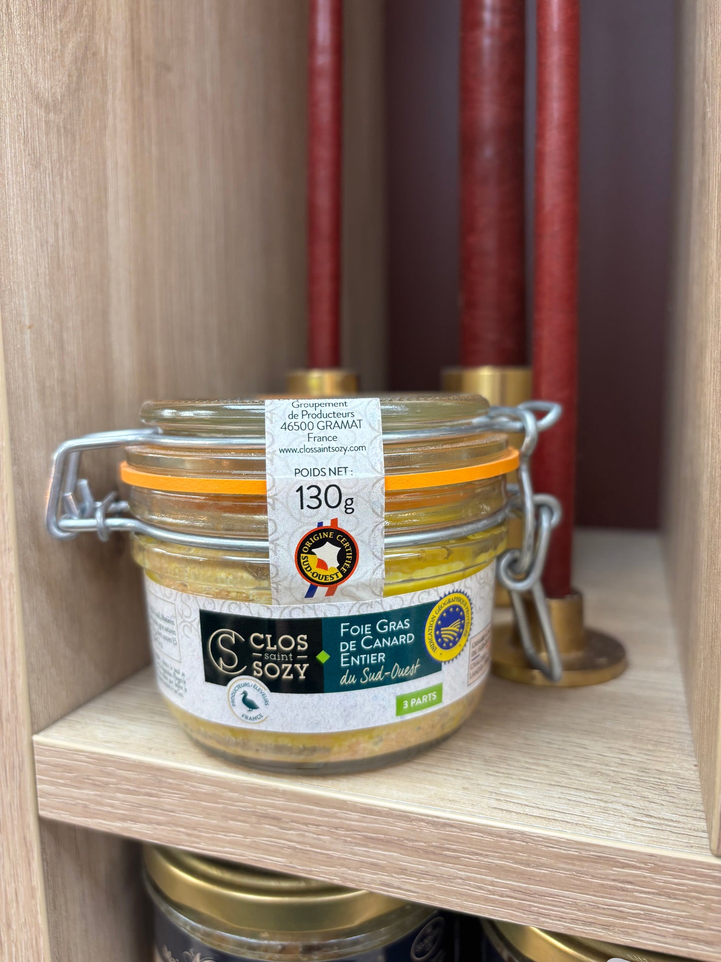 Foie gras de canard entier du Sud-Ouest 130g – IGP