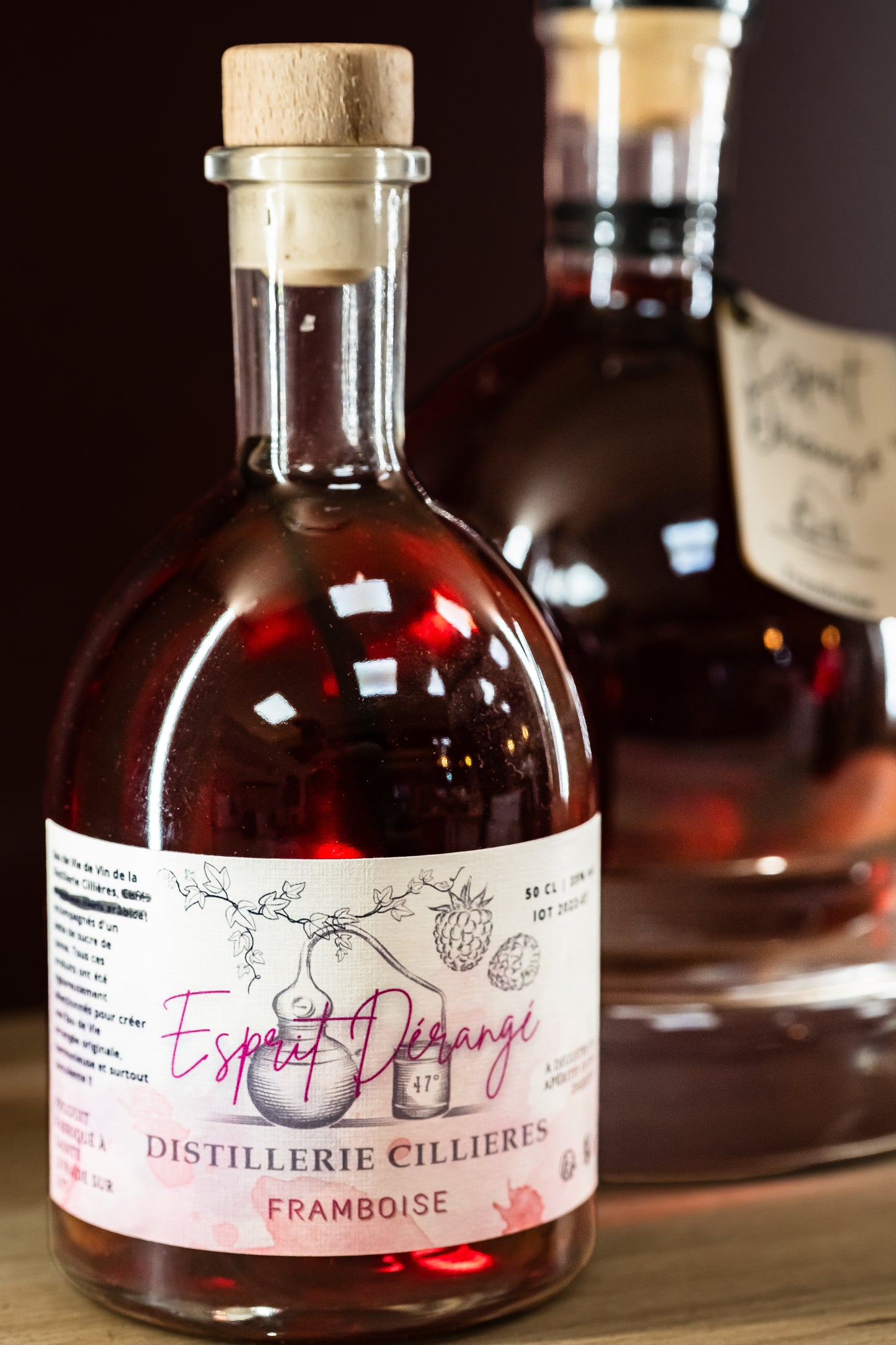 Packshot Esprit Dérangé – Framboise 50cl