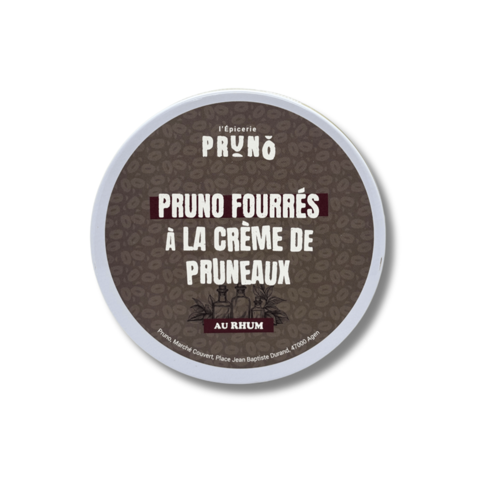 Pruneaux d'Agen fourrés à la crème de pruneaux au Rhum.