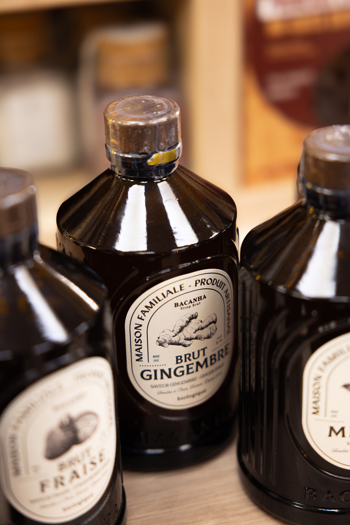 Sirop de Gingembre Biologique Bacanha 400 ml – bouteille
