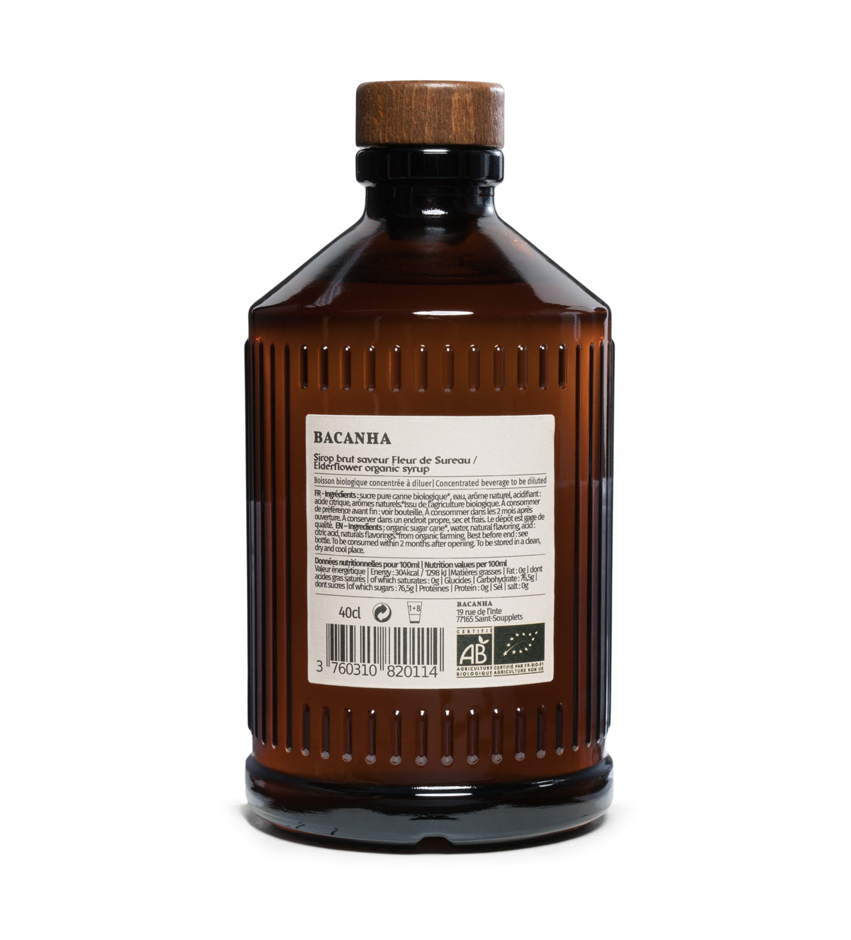 Sirop de Fleur de Sureau Biologique – Bacanha – 400 ml