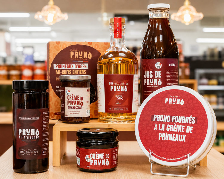 Produits d’épicerie fine artisanale du Sud-Ouest : confit d’oignons, crème de pruneaux et douceurs locales