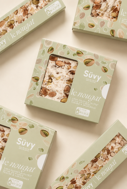 Nougat Süvy aux fruits à coque, étuis 65 g