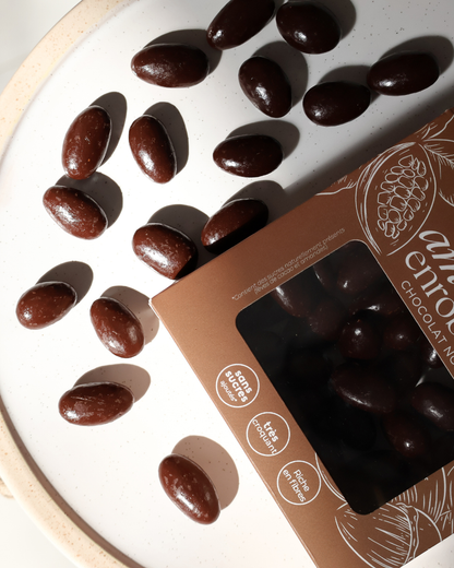 Amandes enrobées de chocolat noir sans sucres ajoutés Süvy