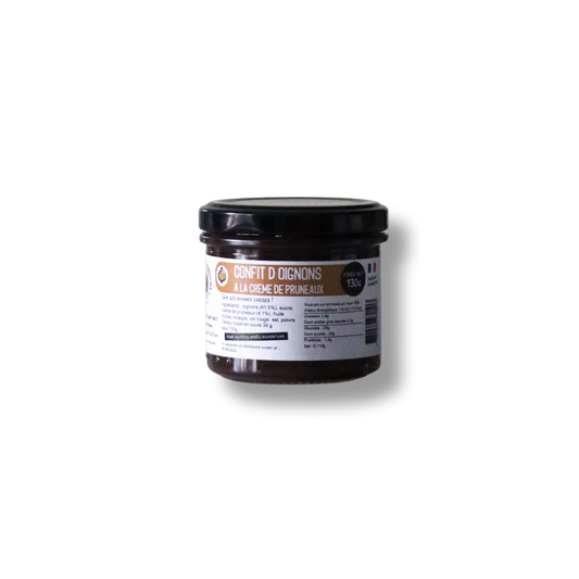 Bocal de confit d’oignons à la crème de pruneaux – 130g