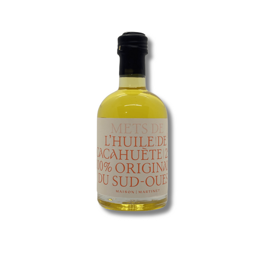 Bouteille d’huile de cacahuètes grillées 25cl – Maison Martinet