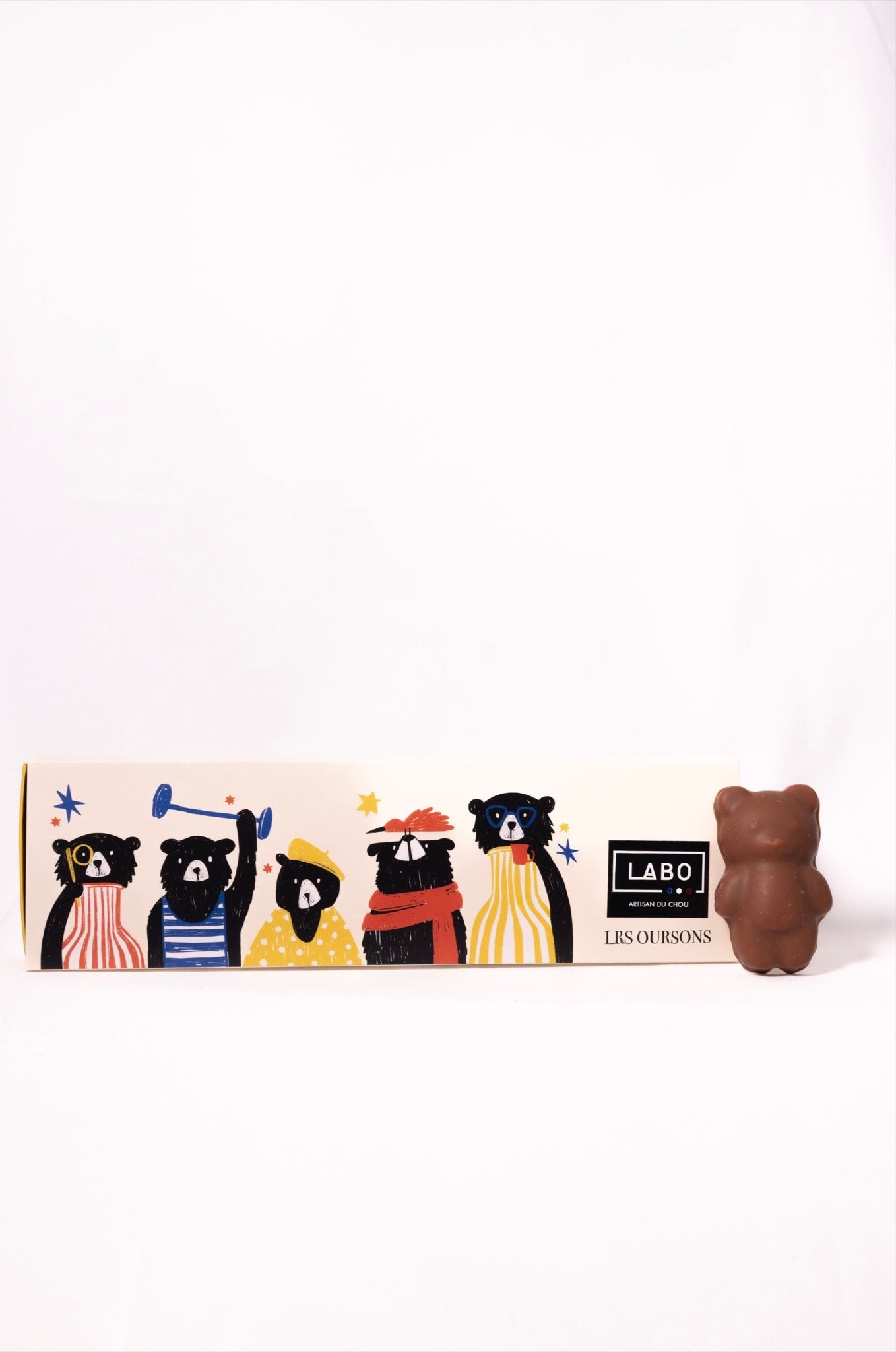 Oursons Guimauve Artisanaux enrobés de Chocolat – x6 - Labo