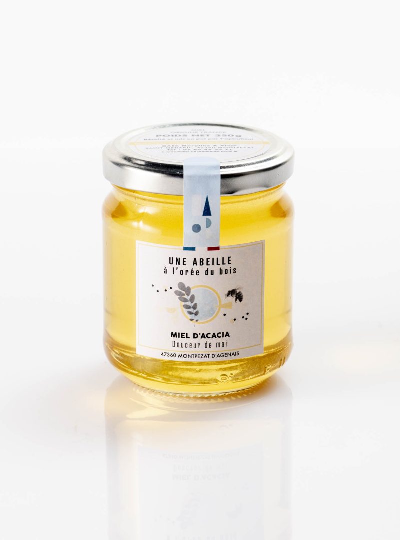 Pot de miel d’acacia 250g – Maison apicole artisanale