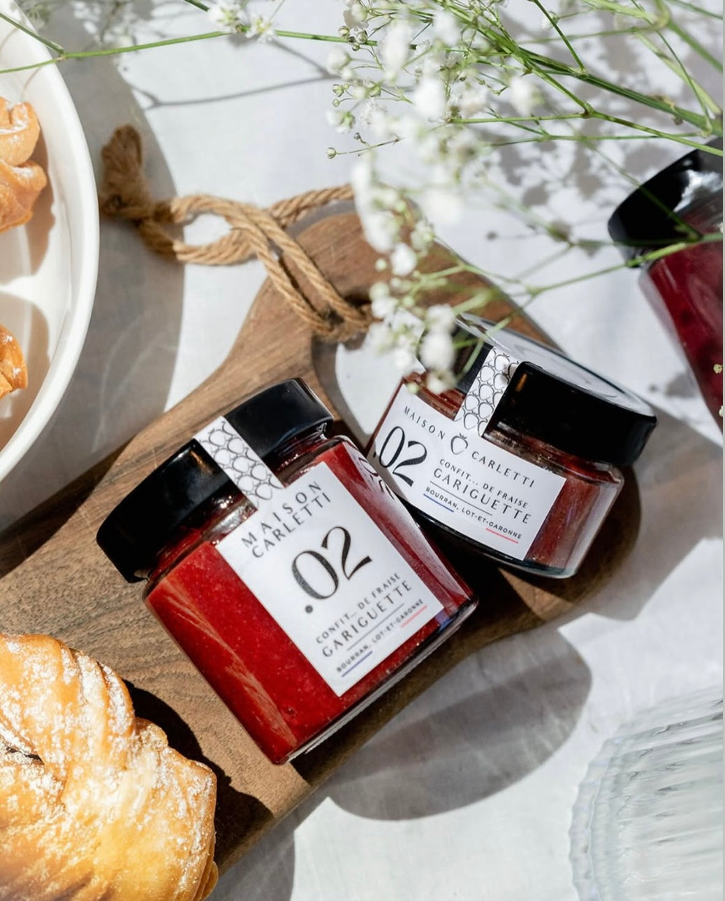 Pots de confit de fraise Gariguette Maison Carletti – format 100g et 220g