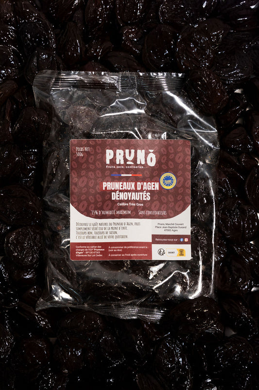 Pruneaux d’Agen dénoyautés – 500g PRUNO