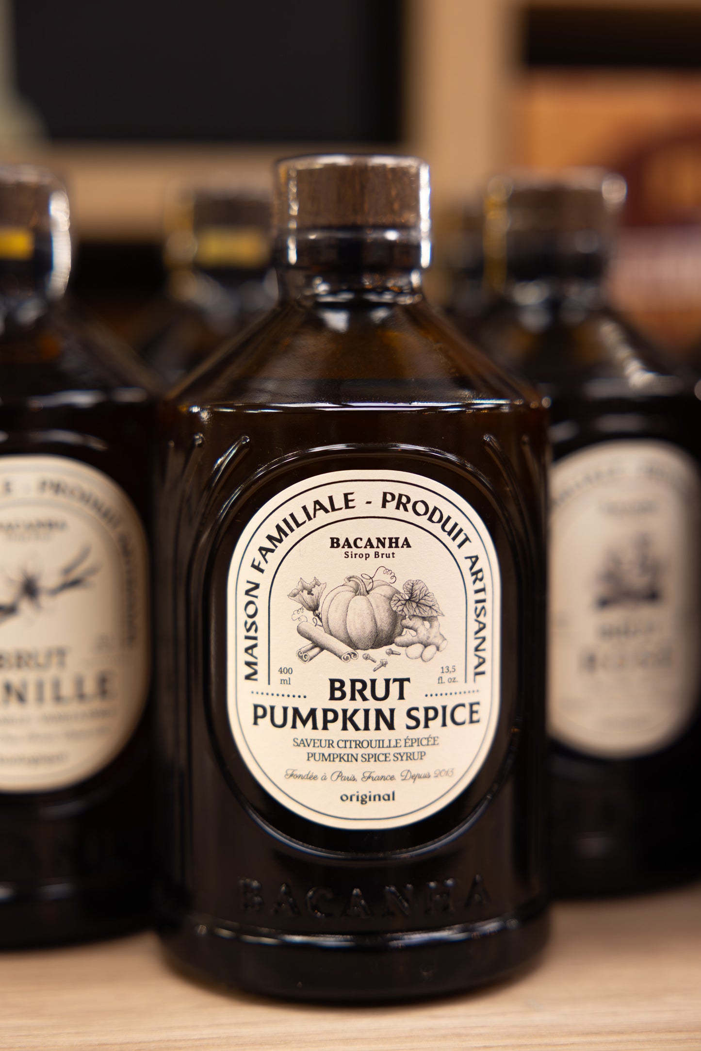 Sirop Citrouille Épicée Pumpkin Spice Bacanha 400 ml