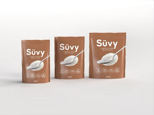 Süvy – Édulcorant naturel sans sucre, sachet 500g – 0 calorie, IG bas