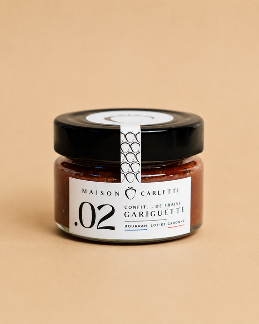 Confit de fraise Gariguette 83% – Maison Carletti