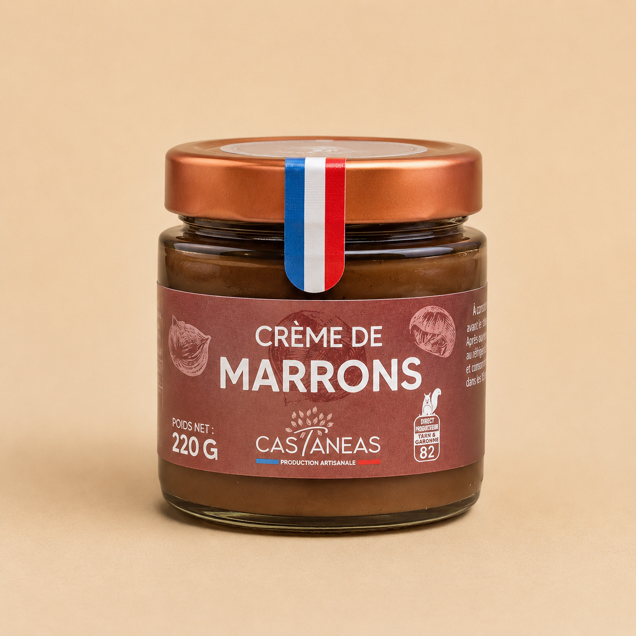 Crème de Marrons Artisanale 220g – Casteneas