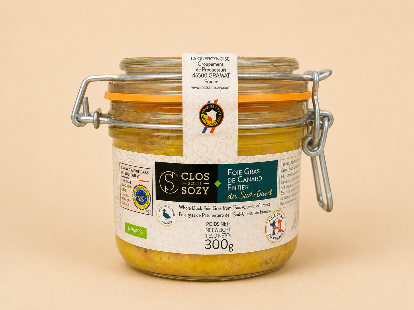 Foie gras de canard entier du Sud-Ouest 300g – IGP