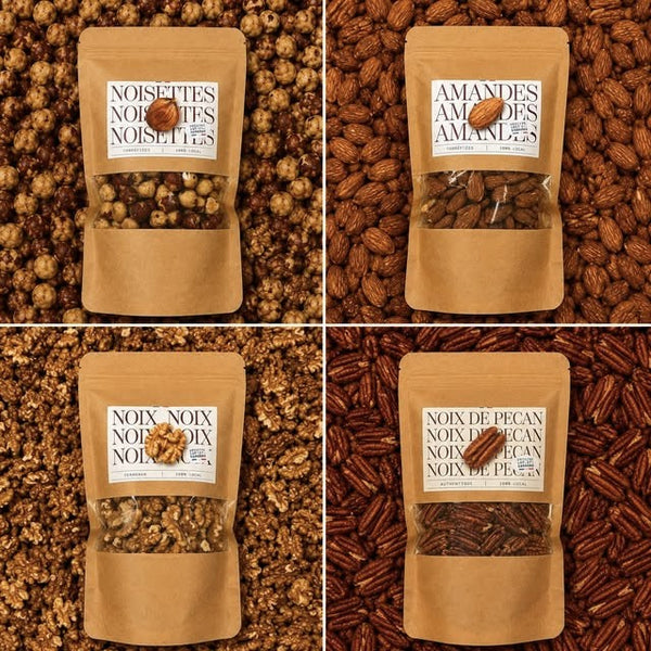 Noisettes, amandes, noix et noix de pécan PRUNO