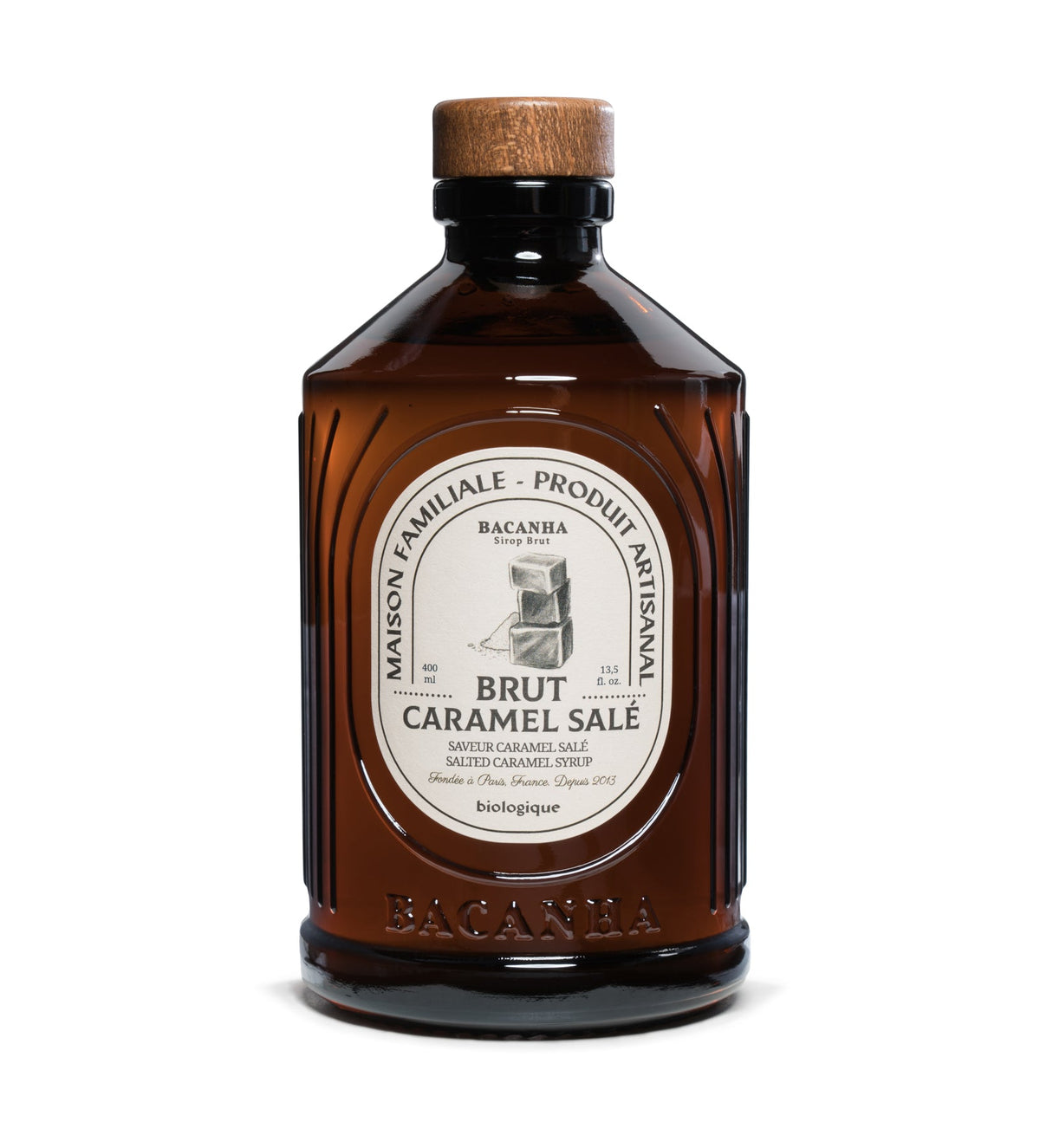 Sirop de Caramel Salé Biologique – Bacanha – 400 ml