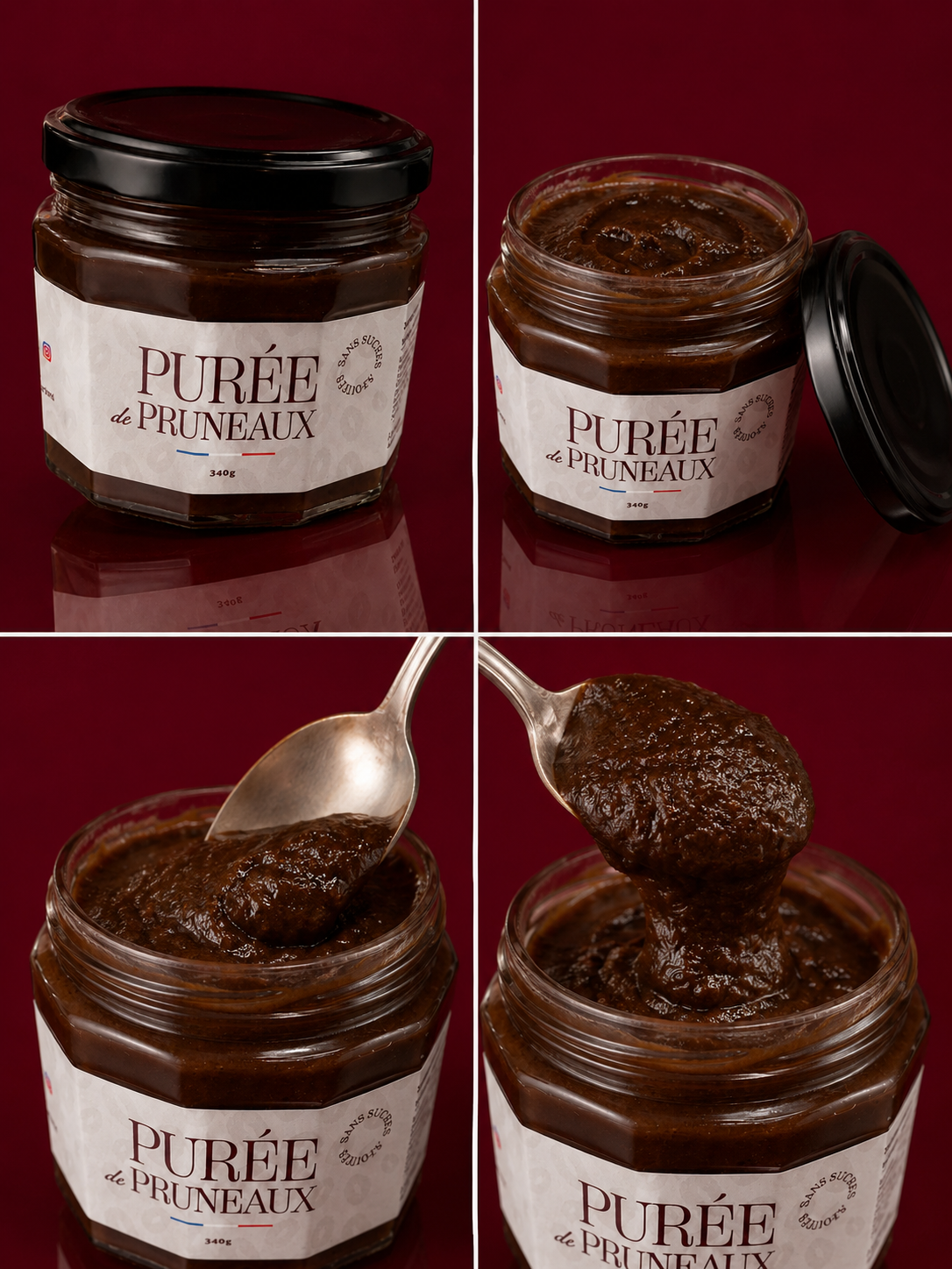 Purée de pruneaux Sans sucres ajoutés - 340g